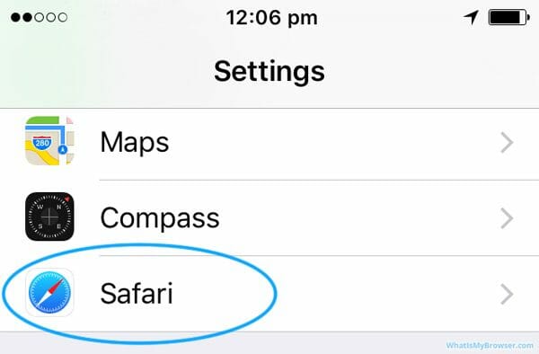 Safari Button for iOS