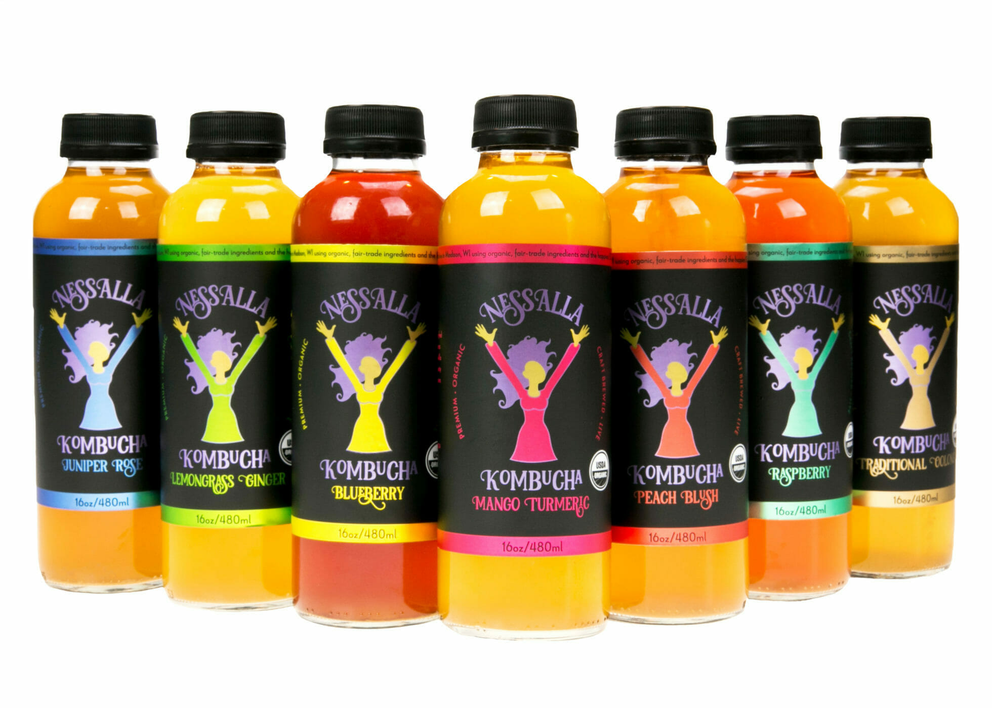 NessAlla Kombucha Bottles