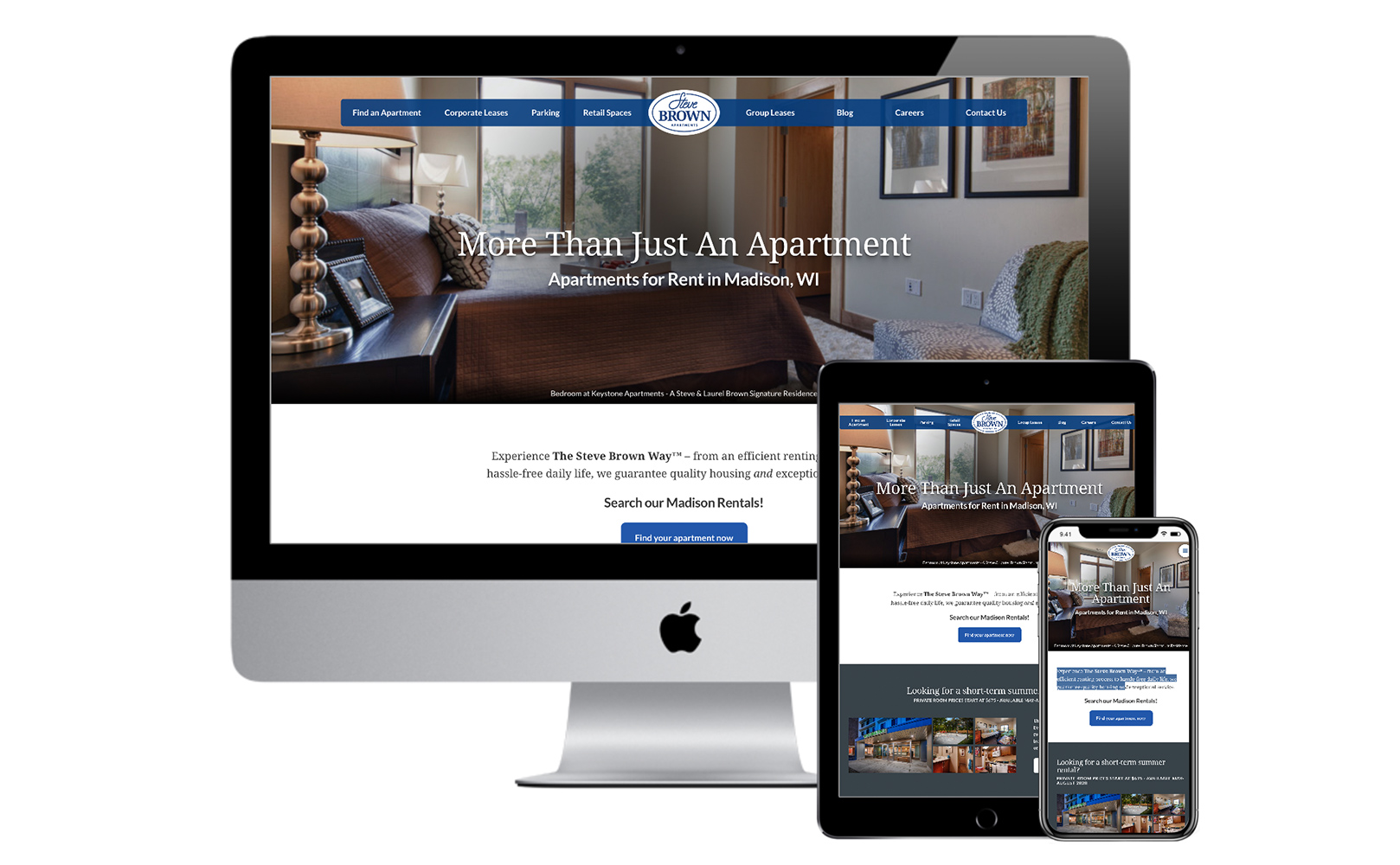 Steve Brown Website on multiple devices.