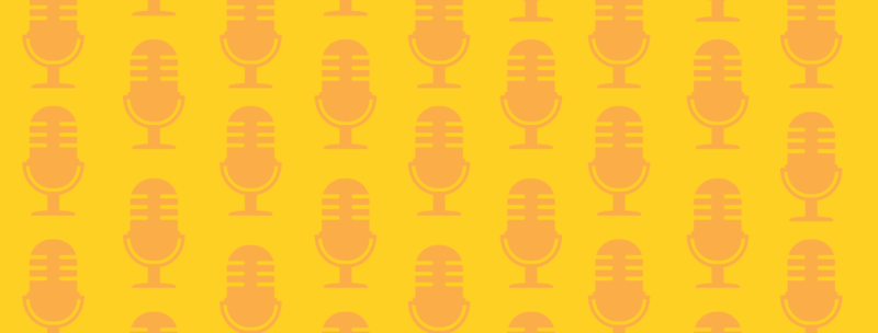 Microphones on a Yellow Background